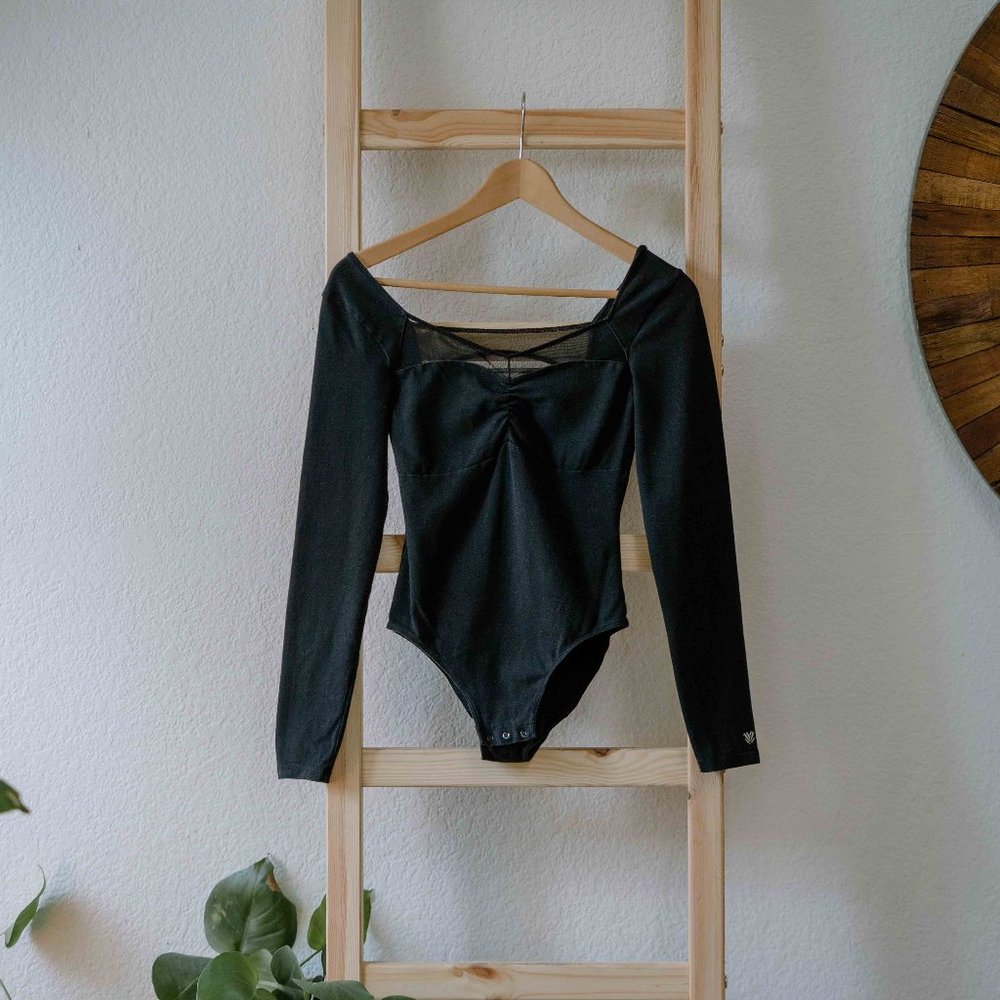 Black Long Sleeved Body Suit